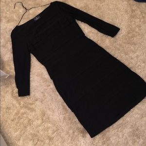 Black fitted dress